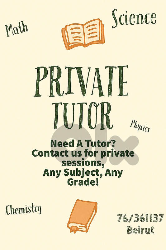 Private Teacher - Tutor - Private Lessons - Agenda