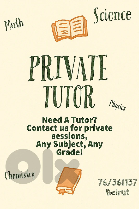 Private Teacher - Tutor - Private Lessons - Agenda