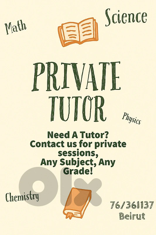 Private Teacher - Tutor - Private Lessons - Agenda