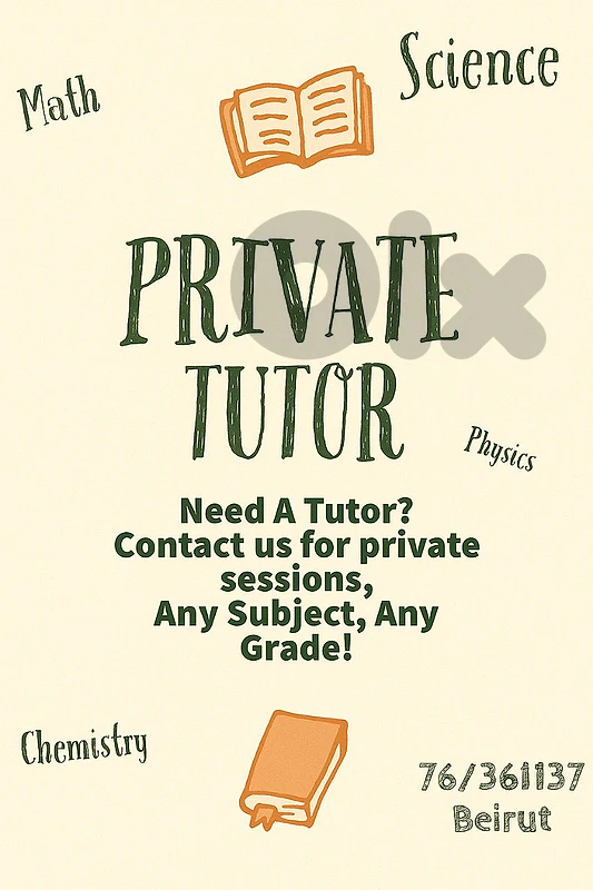 Private Teacher - Tutor - Private Lessons - Agenda