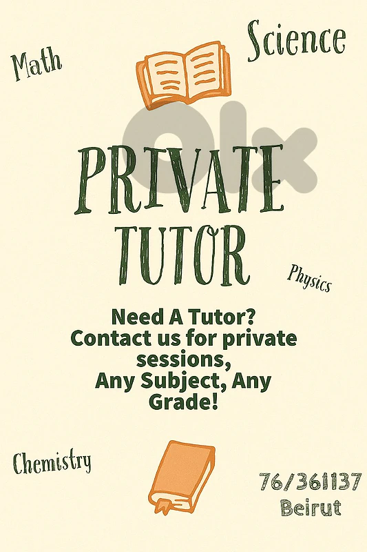 Private Teacher - Tutor - Private Lessons - Agenda