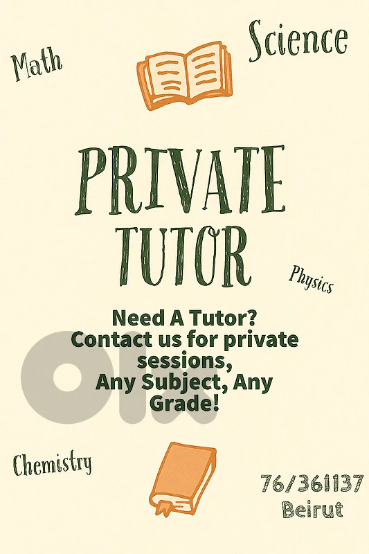 Private Teacher - Tutor - Private Lessons - Agenda