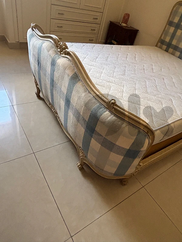 Antique french classic upholstered bed 150X200