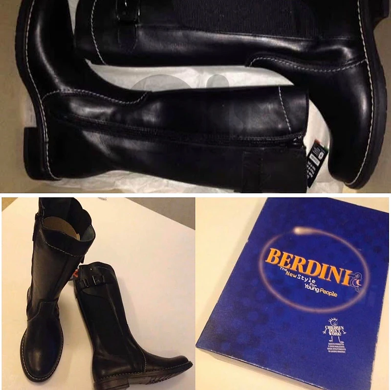 Italian brand black boots