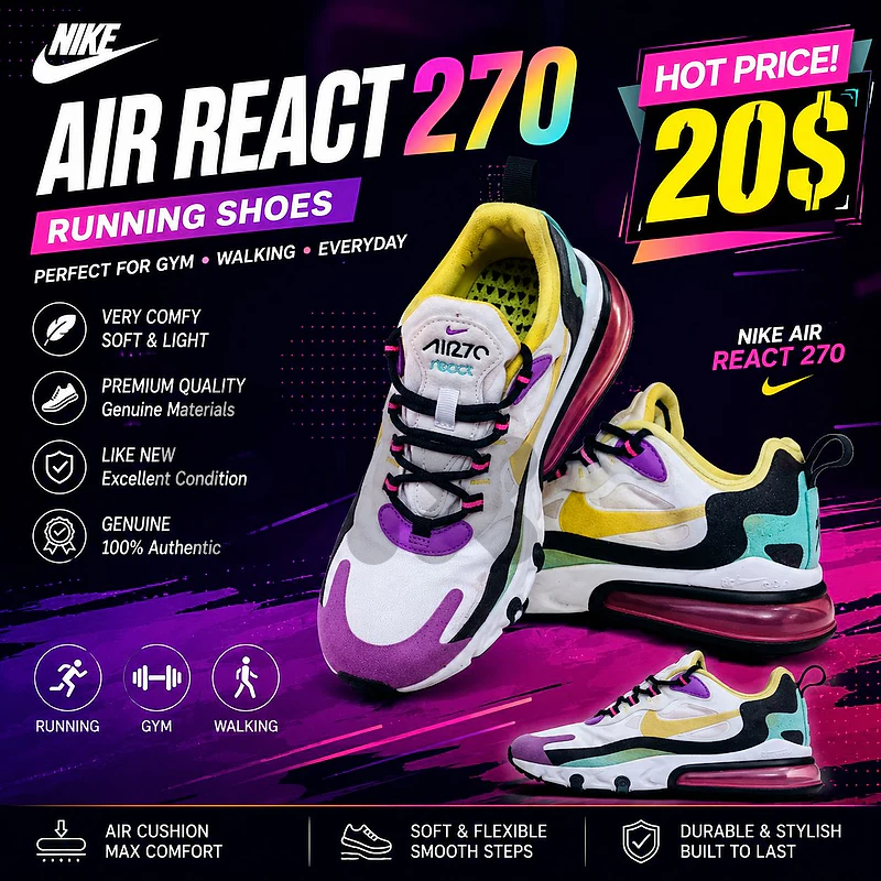 Nike react 270