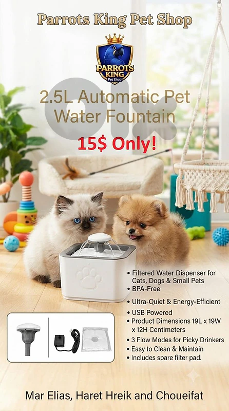 2.5 L Automatic pet Water Fountain