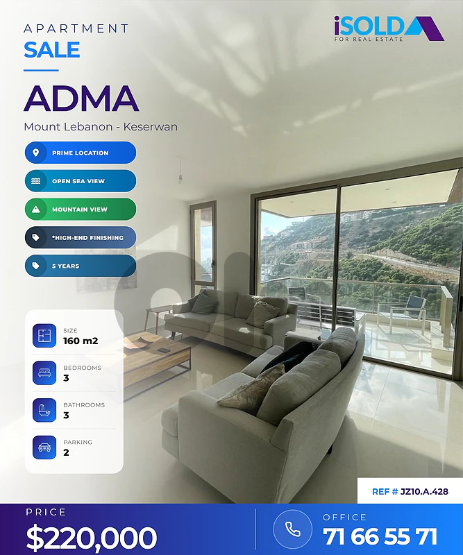 Apartment For Sale With Swimming Pool in Adma