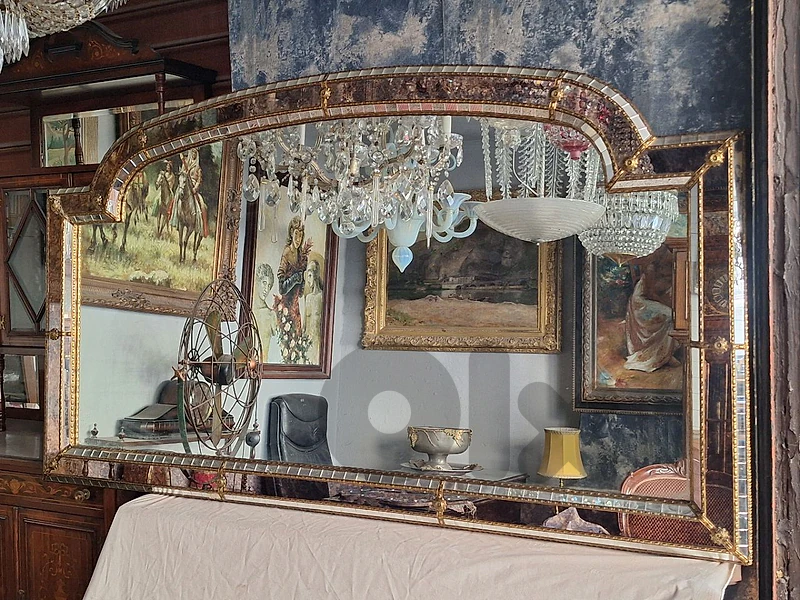 large antique venitian mirror