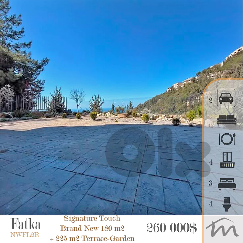 Fatka | Signature Touch | High-End 180m² + 225m² Terrace | 2 Parking