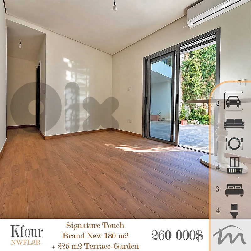 Kfour | Signature Touch | High-End 180m² + 225m² Terrace | 2 Parking