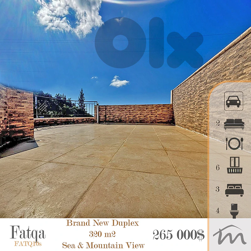 Fatka | Brand New 320m² Duplex | 6 Balconies | Prime Neighborhood