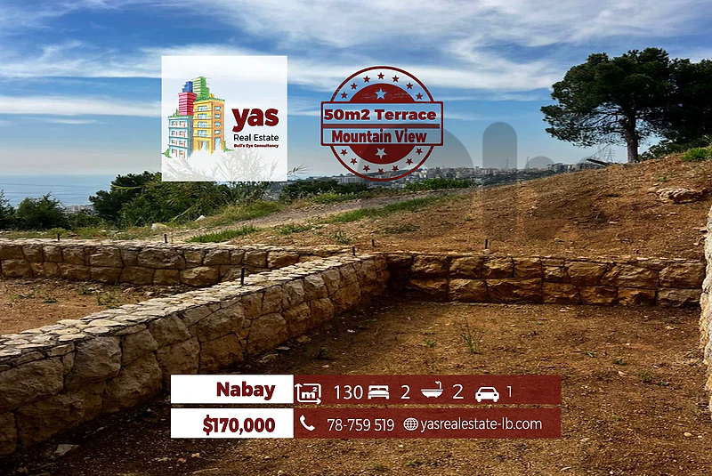 Nabay 130m2 | 50m2 Terrace | Mountain View | Prime Location | TCH