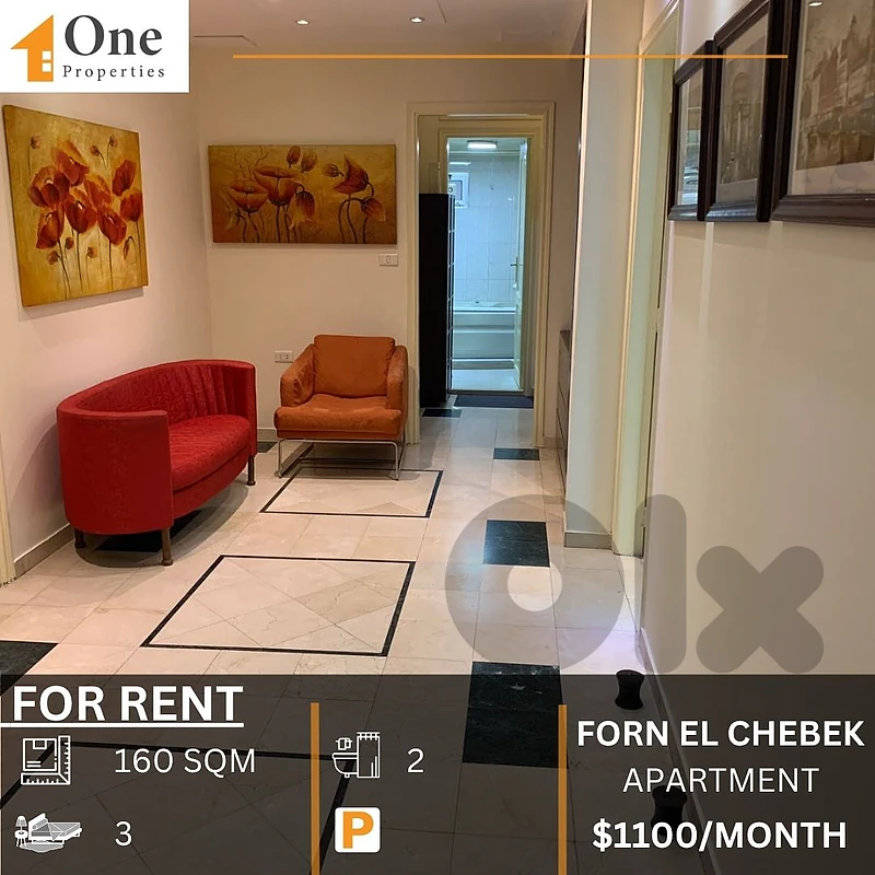 APARTMENT FOR RENT IN FORN EL CHEBEK