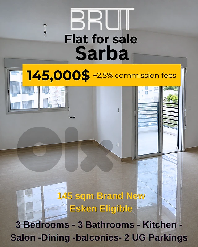 145 sqm Brand new apartment for sale in Sarba - Esken Eligibile
