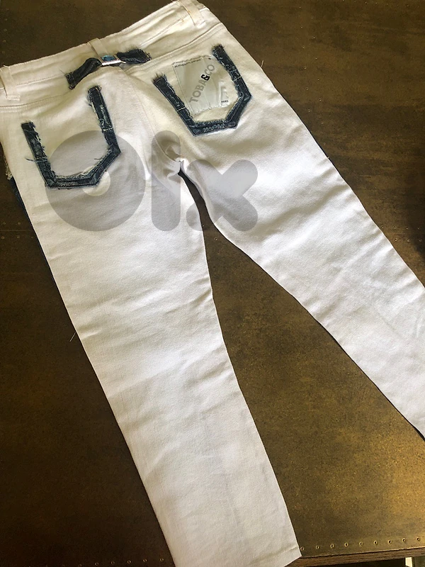 white jeans
