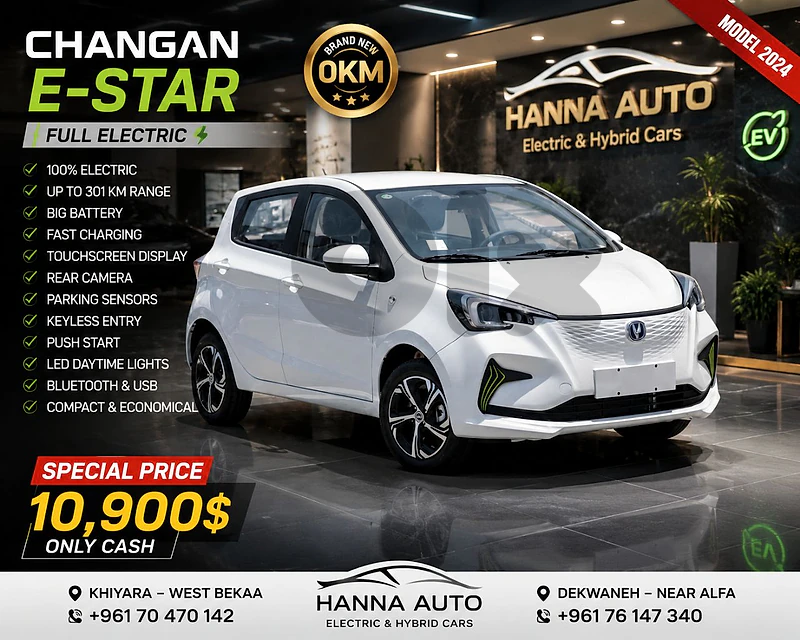 SPECIAL OFFER !! Changan E STAR BRAND NEW 0KM TOP CAR FULL ELECTRIC