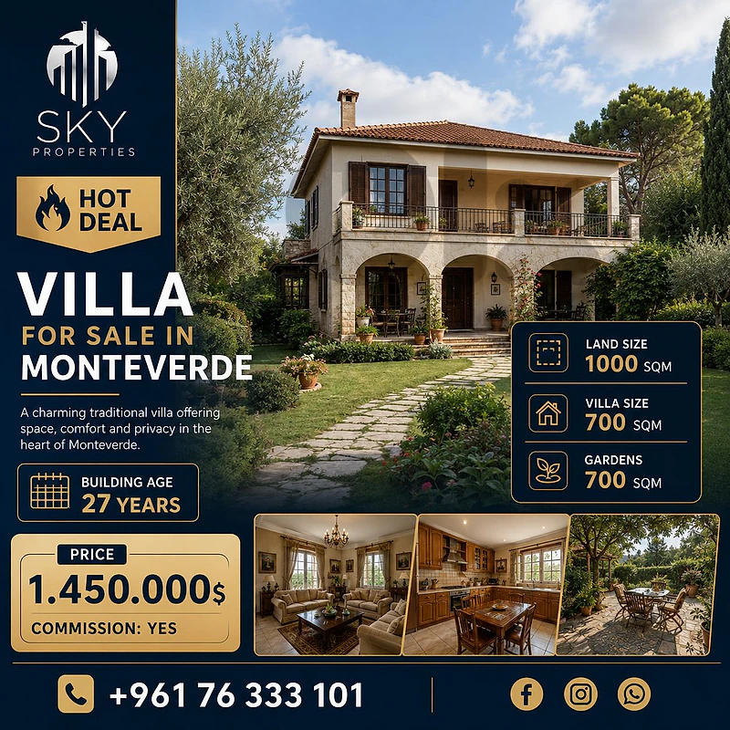 Villa Monteverde For Sale Hot Deal !