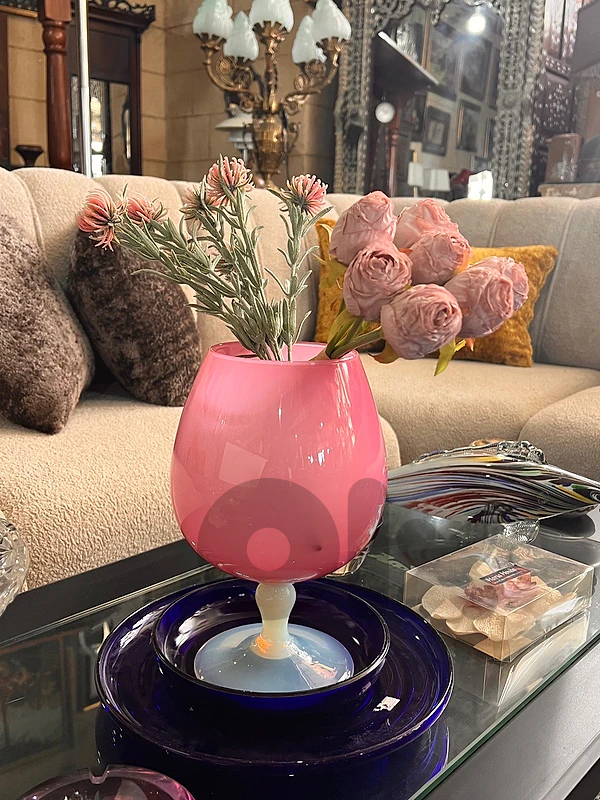 pink vase