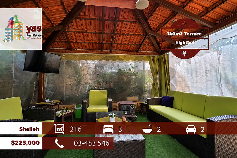 Sheileh 216m2 | 140m2 Terrace | Prime Location | HIgh End | TO