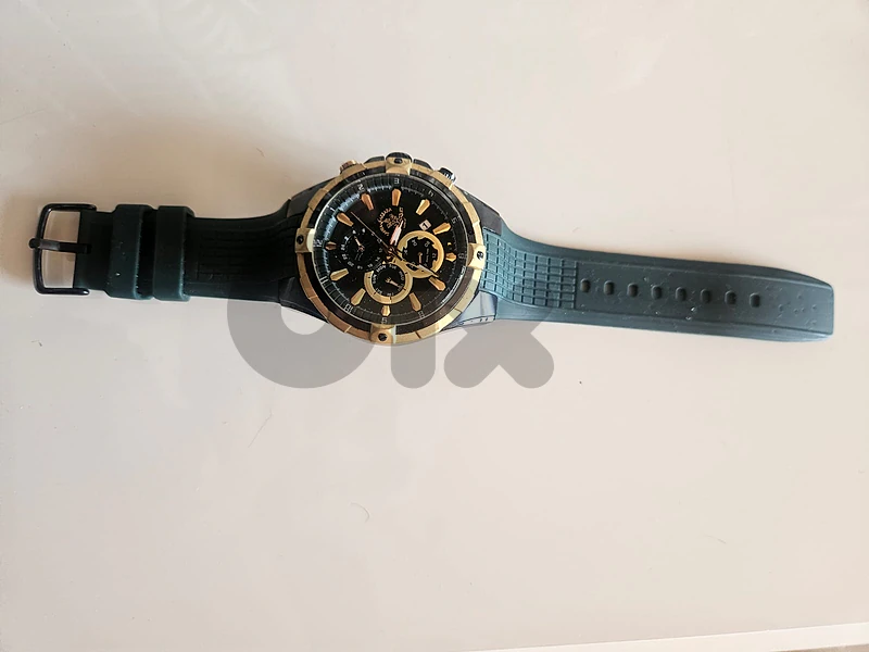 Santa Barbara Polo & Racquet Club Chronograph-Style Watch – Black/Gold