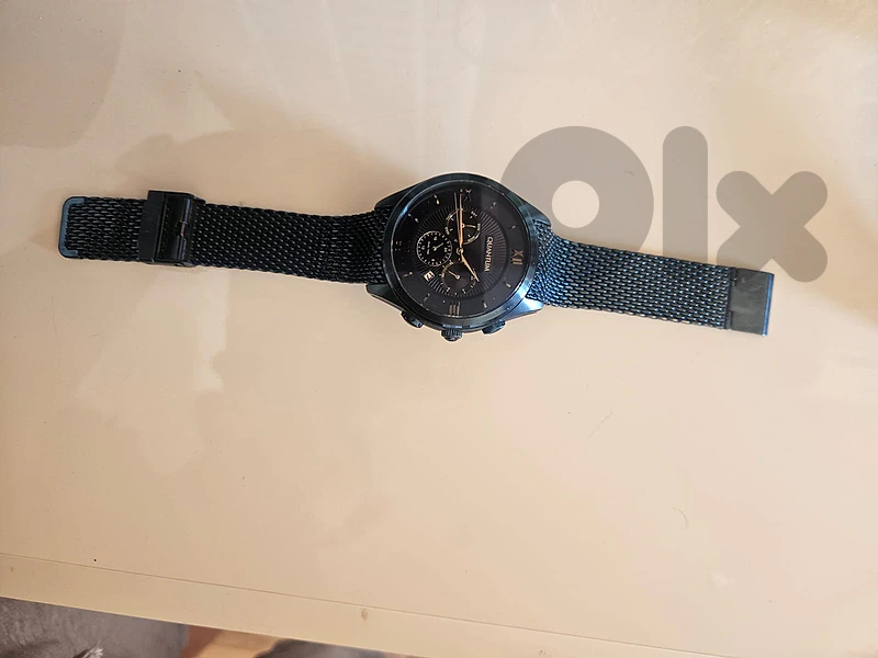 Quantum Adrenaline Chronograph Watch – Blue/Black, Mesh Strap