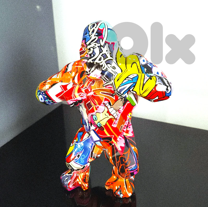 Gorella Resin 14 x 20 x 7 cm Graffiti Sculpture Abstract