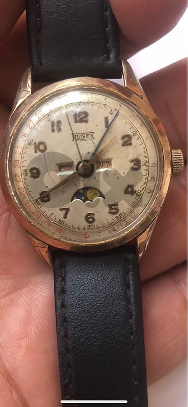 HuGex vintage swiss moonphase