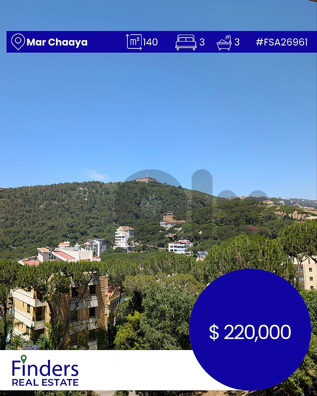 Apartment for sale in Mar Chaaya!شقة للبيع في مار شعيا!