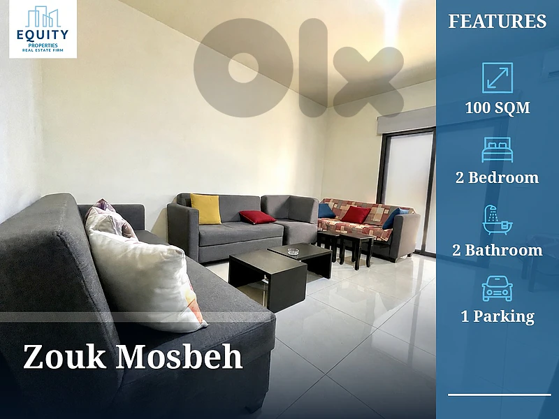Furnished 100 SQM Apartment For Rent In Zouk Mosbeh #RK17725