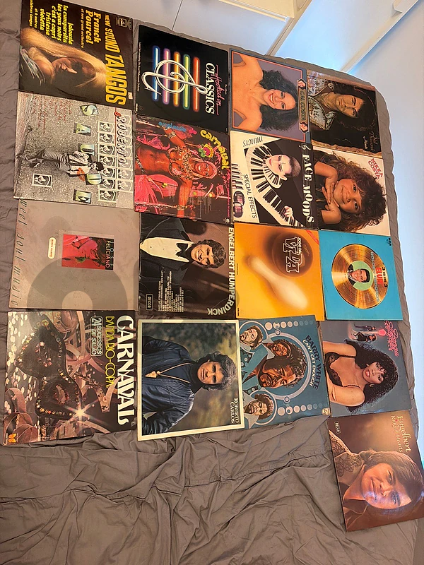 Vintage vinyl records