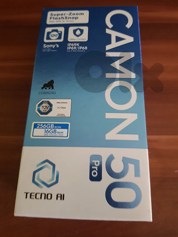 tecno open box camon 50 pro 256