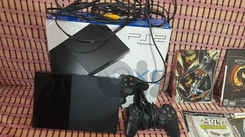 playstaion 2 with 55 games