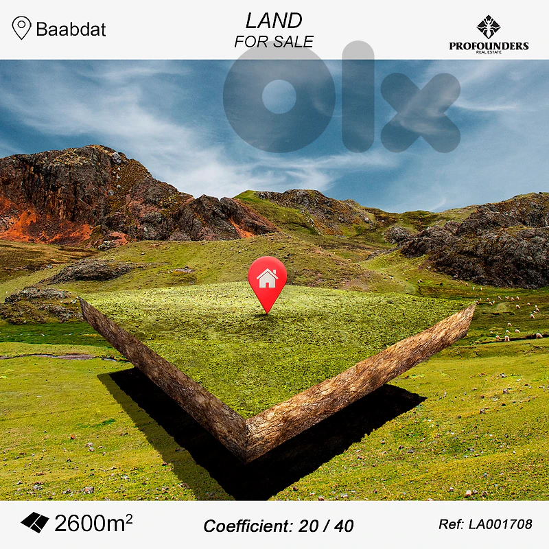 Land for sale in Baabdat ارض للبيع في بعبدات