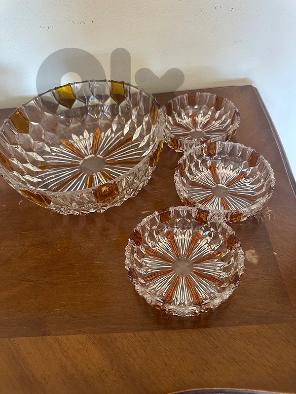 glass seving bowl set