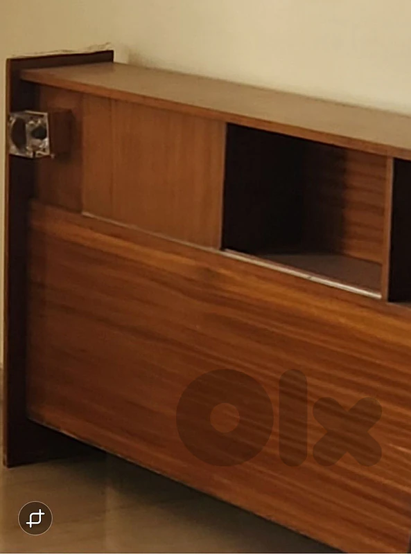 Wood head board with light