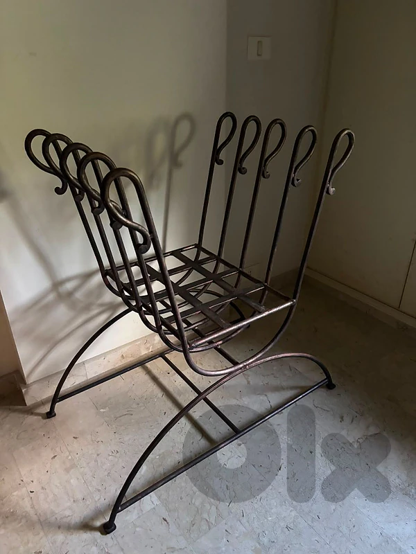Fer forge iron chair