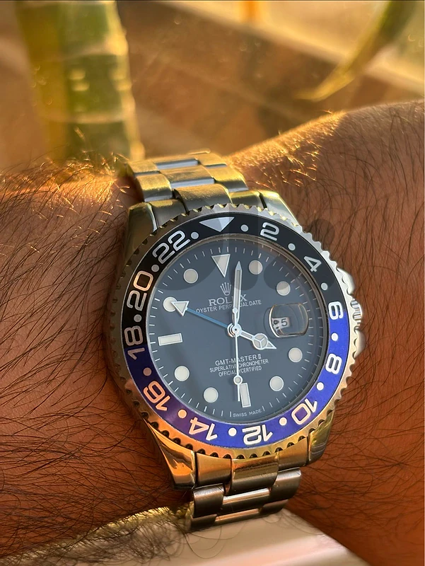Rolex GMT-Master II Black & Blue Luxury Watch – Two Tone Edition
