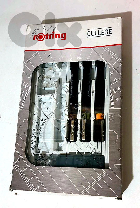 Rotring College Technical Drawing Set – Isograph Pens, New/Sealed