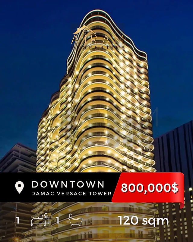 Damac Versace Tower | Downtown Beirut | $800,000