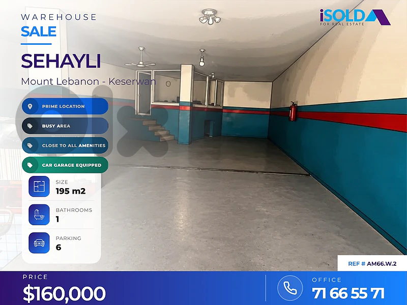 Prime location warehouse for Sale in Shaileh