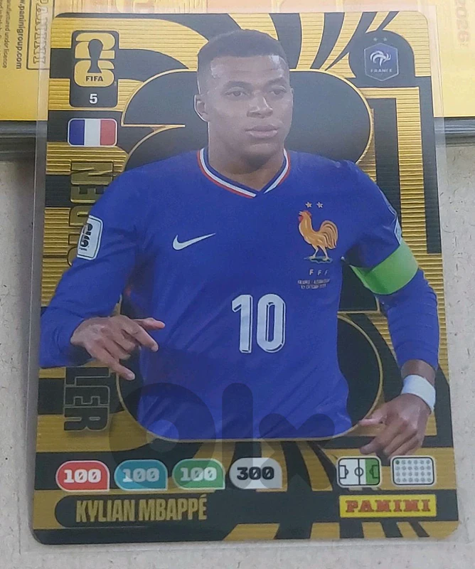 #5 Kylian Mbappe 2026 Panini Adrenalyn XL FIFA World Cup