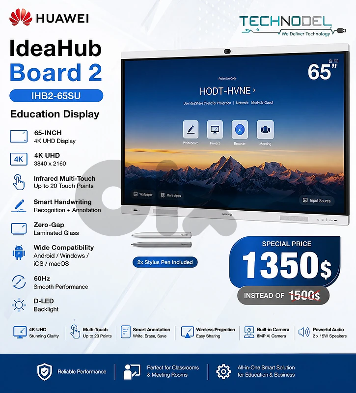 HUAWEI IdeaHub Board 2 – 65” Education Display