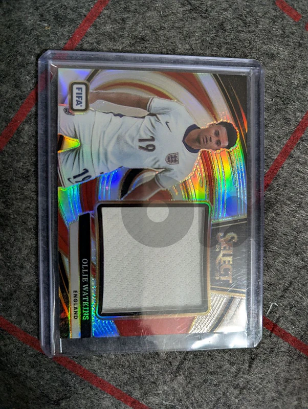 Ollie Watkins England with an embedded jersey relic swatch