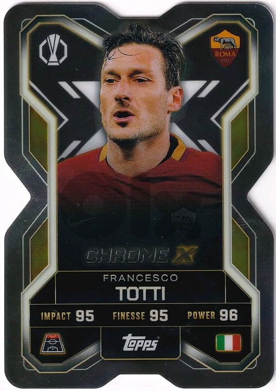 2025-26 Topps Match Attax Extra Francesco Totti CHROME X #CX8 SP