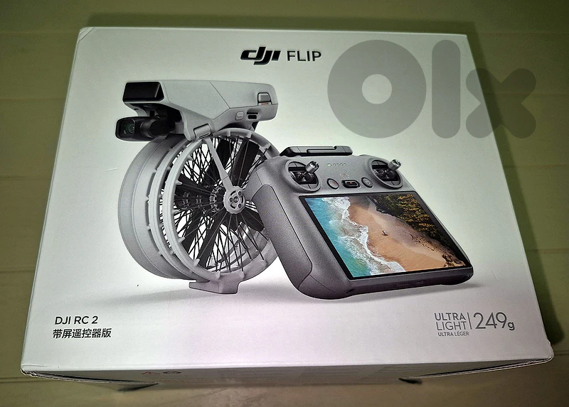 DJI Flip + RC2 | 4K 60fps, Obstacle Sensing, 31min Flight & 13km Range