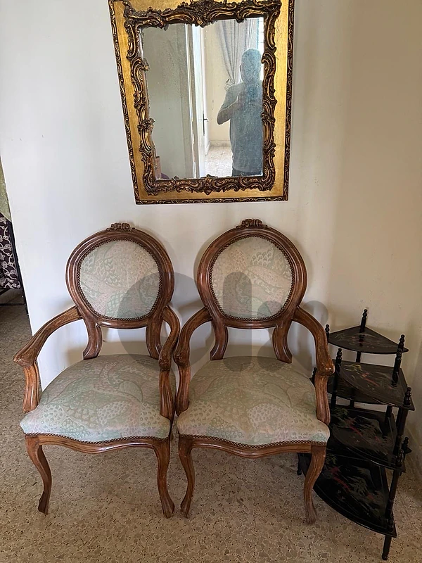 pair of louis 15 armchairs