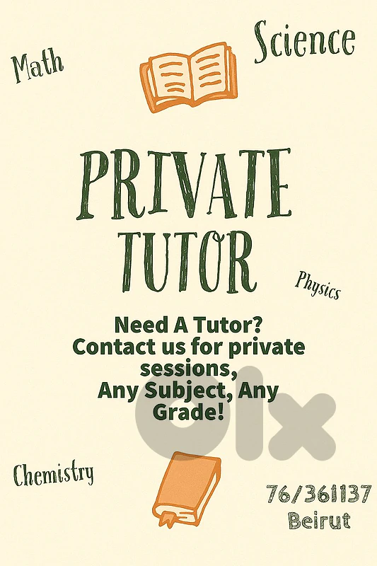 Private Teacher - Tutor - Private Lessons - Agenda