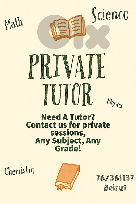 Private Teacher - Tutor - Private Lessons - Agenda