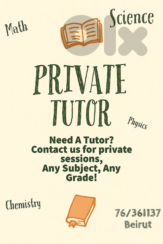 Private Teacher - Tutor - Private Lessons - Agenda