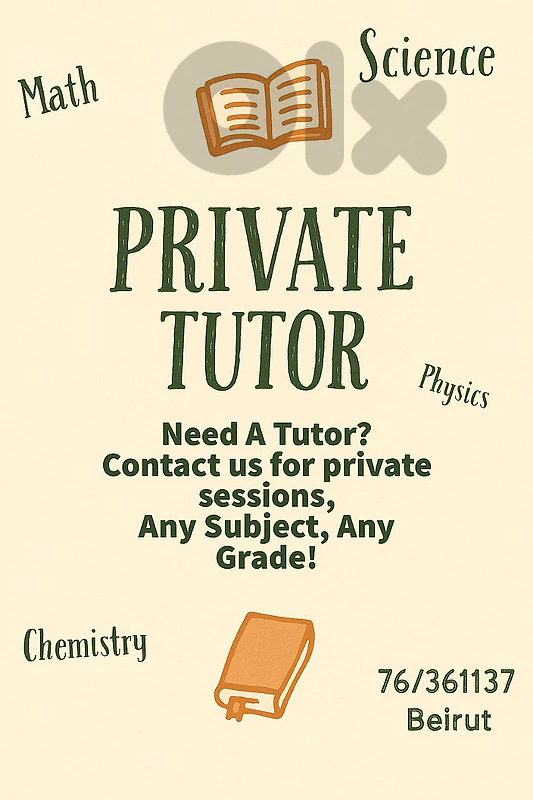 Private Teacher - Tutor - Private Lessons - Agenda